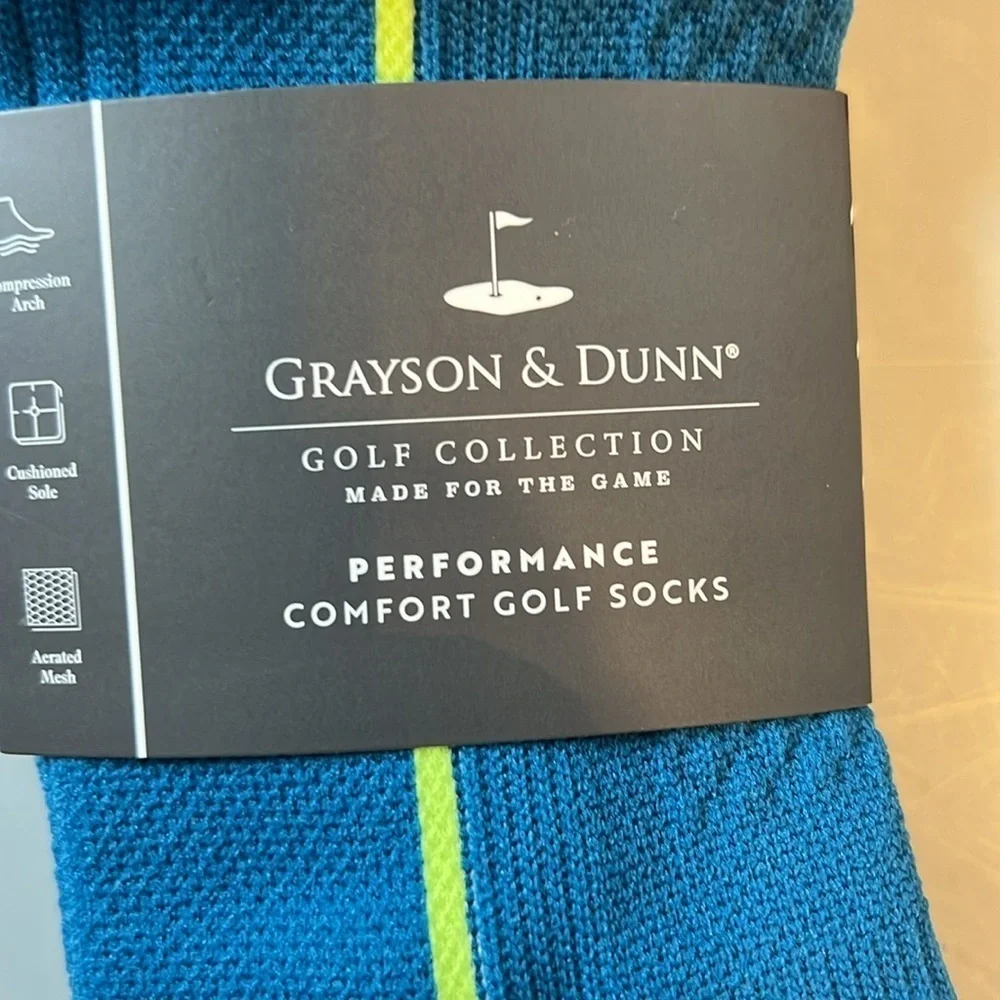 NWT Grayson & Dunn Golf Collection Performance Socks Unisex 3 Pairs